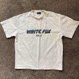 White Fox 100% Cotton Tee Size S/M